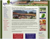 Screenshot of the Web-Design UK web site Oake Manor